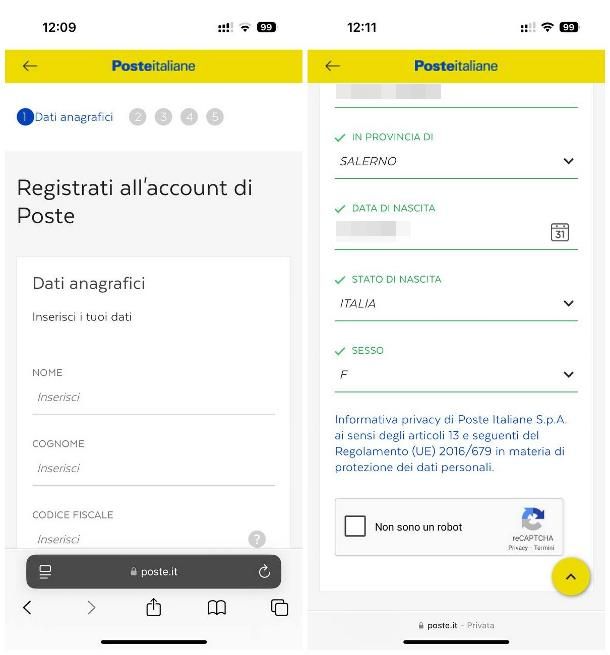 Come accedere all'app Postepay