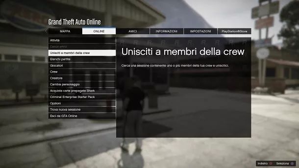 Unisciti a crew GTA Online