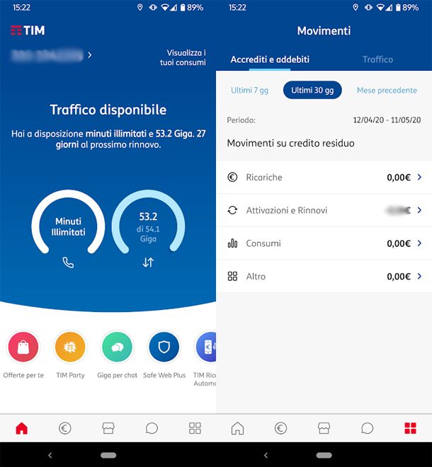 La app ufficiale MyTIM