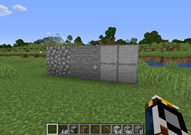 I vari tipi di Pietra in Minecraft