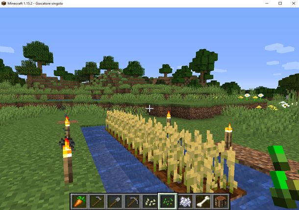 Coltivare il grano in Minecraft