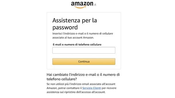 Amazon password computer
