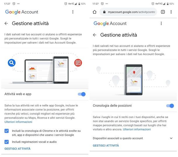 Come disattivare la localizzazione su Google