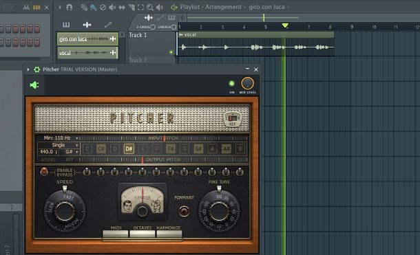 Canzone Test Pitcher autotune FL Studio