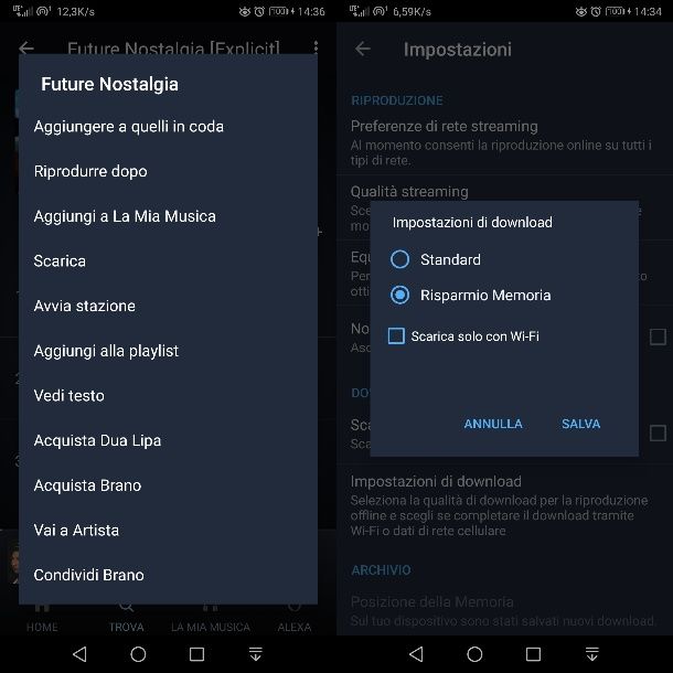 Come scaricare musica da Amazon Music su Android