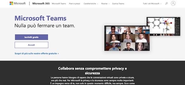 Come accedere a Microsoft Teams da PC