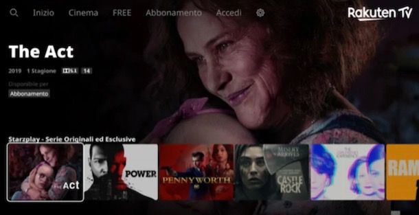 Come funziona Rakuten TV su TV