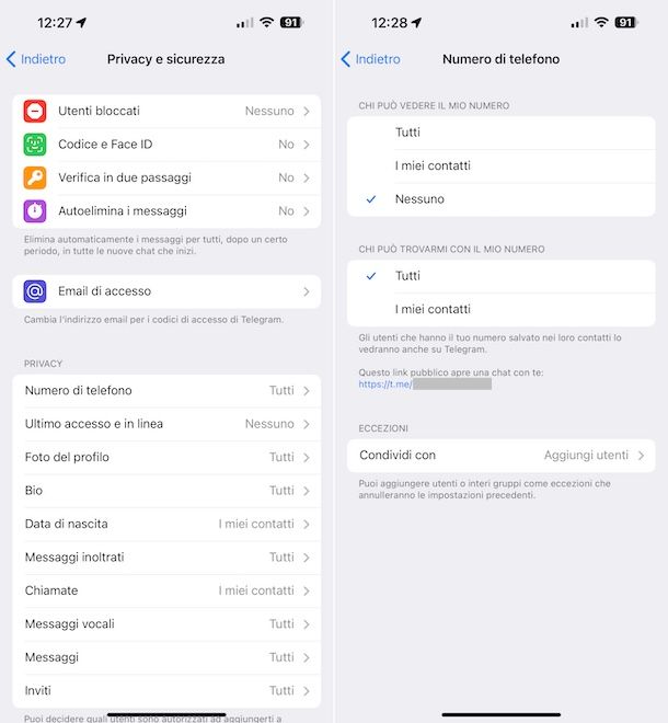 Telegram iOS
