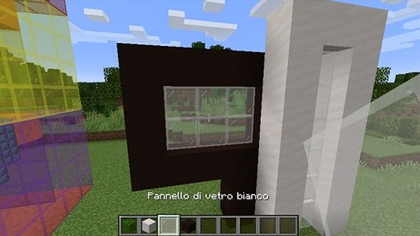 Pannello di vetro bianco Minecraft
