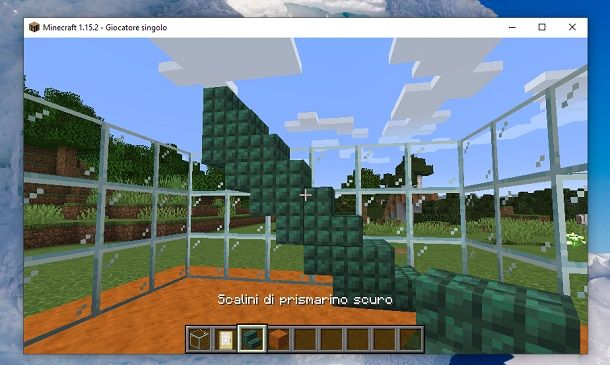 Scalini di prismarino scuro Minecraft