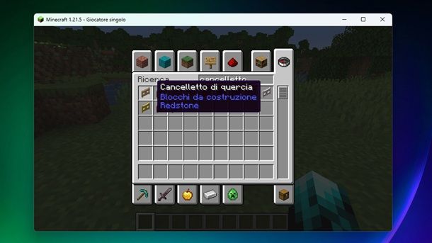 Cancelletti Minecraft Java Creativa