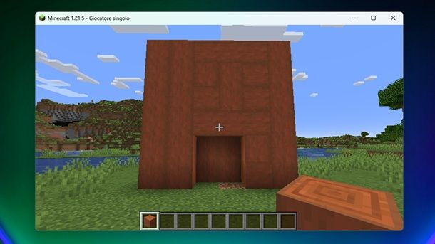 Porta anteriore muro Minecraft