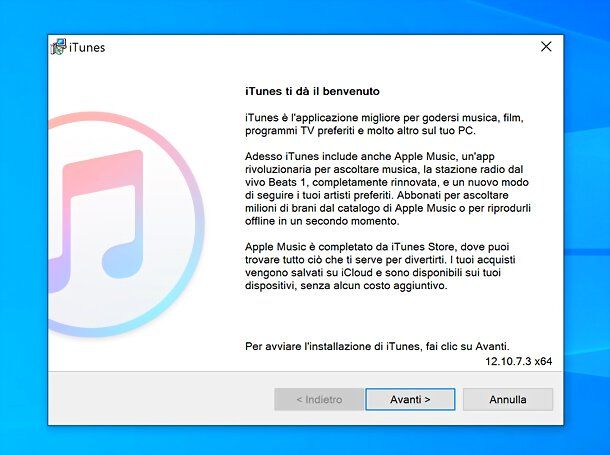 Installazione iTunes