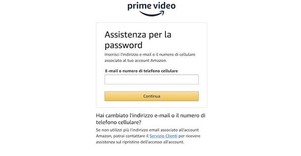 Password Prime Video