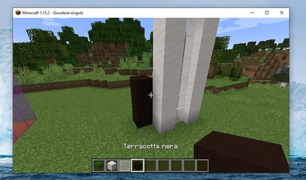 Terracotta nera Minecraft