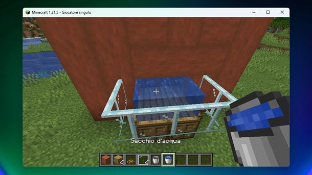 Secchio d'acqua Minecraft