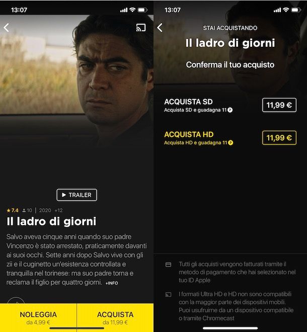 Acquistare un film su Rakuten TV