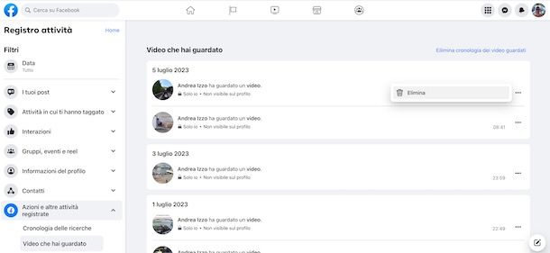 Cronologia Facebook Watch