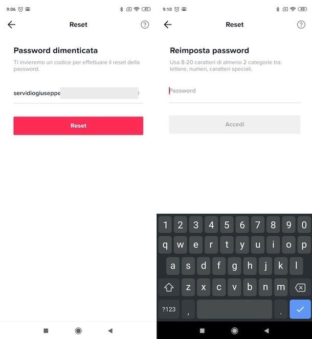 Recuperare account TikTok
