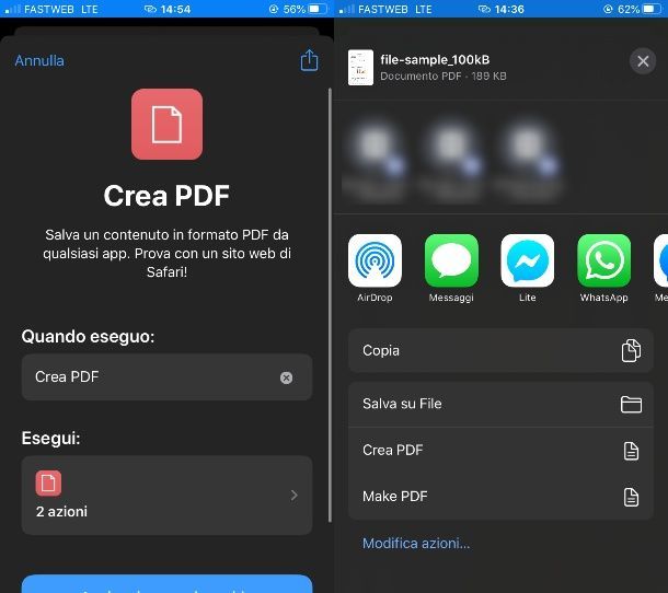 App Comandi per creare PDF