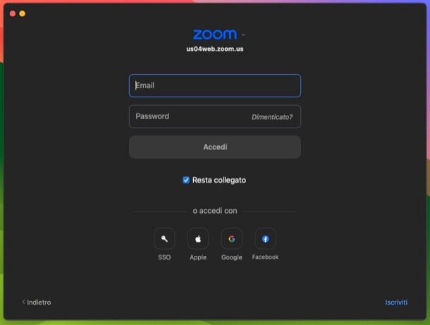 Come accedere a Zoom
