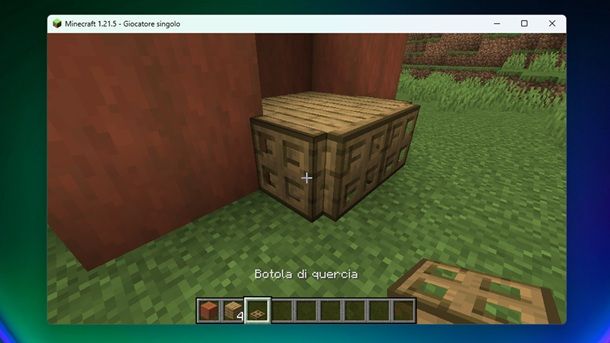 Botola di quercia Minecraft