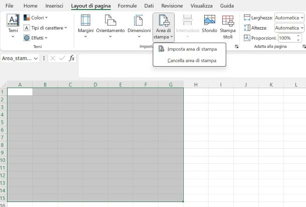 Come bloccare celle Excel stampa
