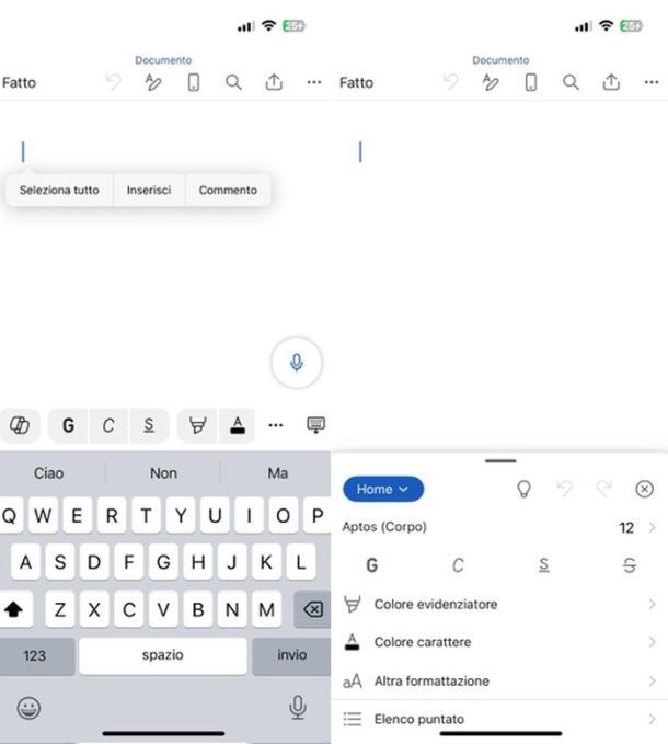 Word per dispositivi mobili
