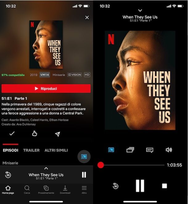 Riprodurre Netflix con Chromecast