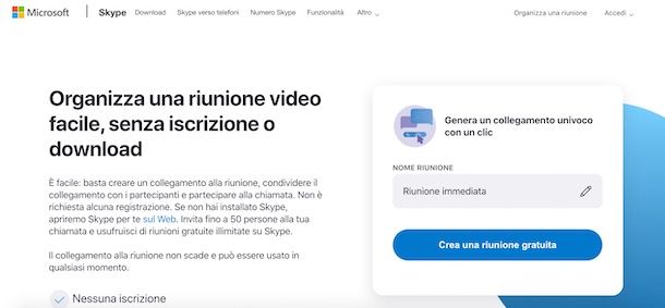 Organizzare una videoconferenza con Skype