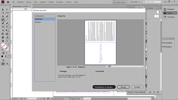 Come stampare un libretto da Adobe InDesign