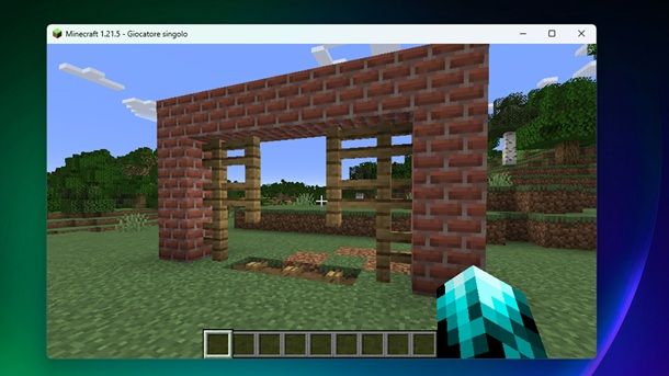 Cancello automatico finito Minecraft