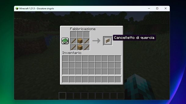 Cancelletto di quercia Java Edition