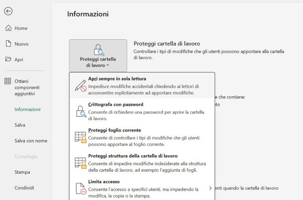 Come bloccare le celle su Excel per non modificarle