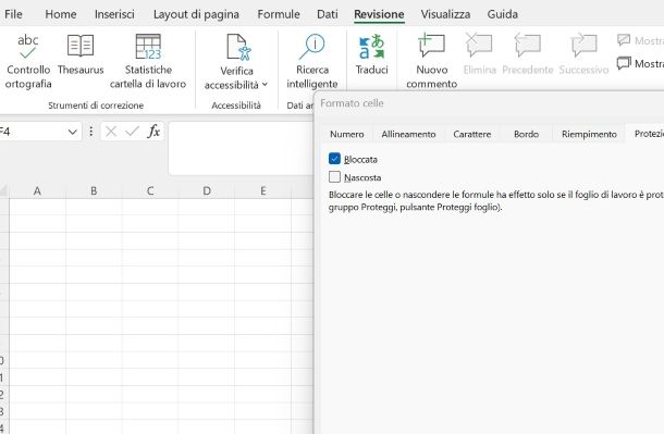 Come bloccare determinate celle su Excel