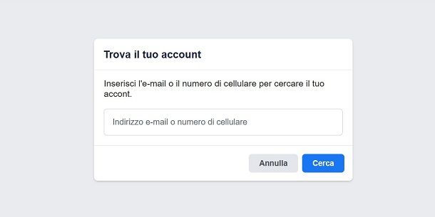 Come recuperare email di Facebook dimenticata