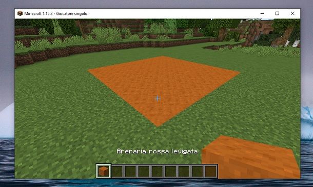 Arenaria rossa levigata Minecraft