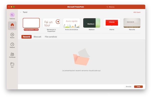 Download PowerPoint per macOS