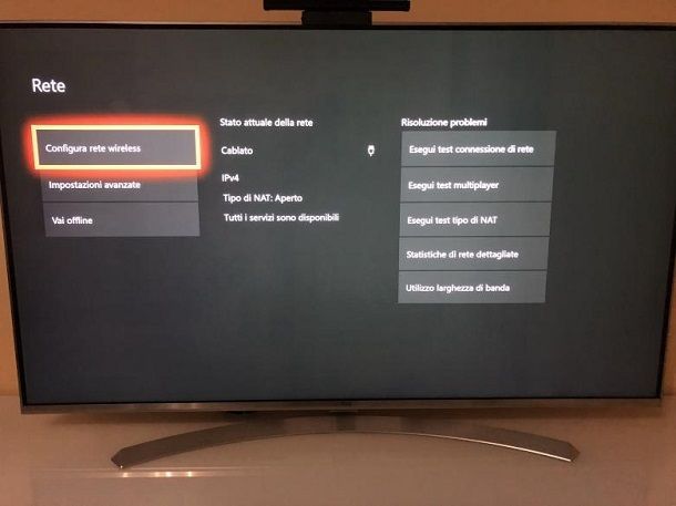 Rete wireless Xbox One