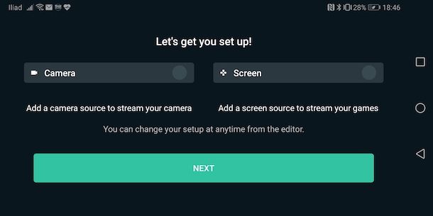Configure Streamlabs on Android