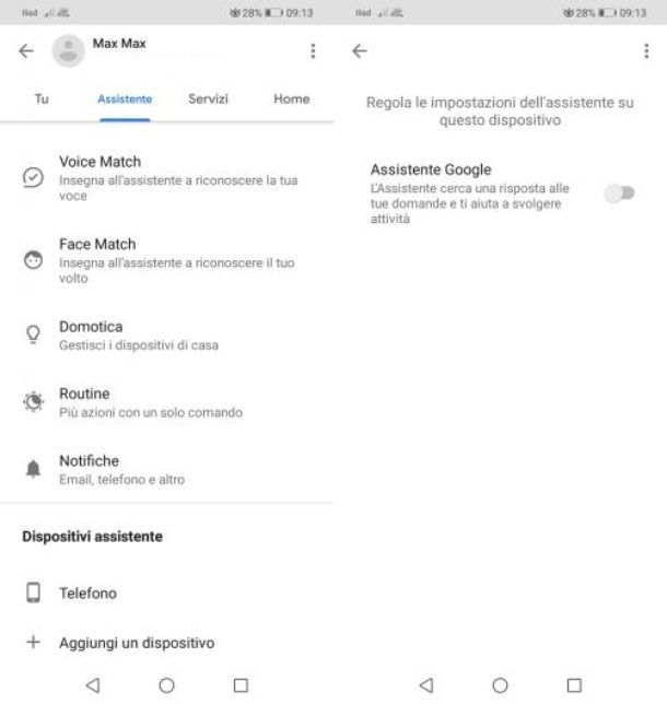 Assistente google