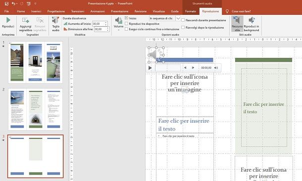 Come inserire audio su presentazione PowerPoint