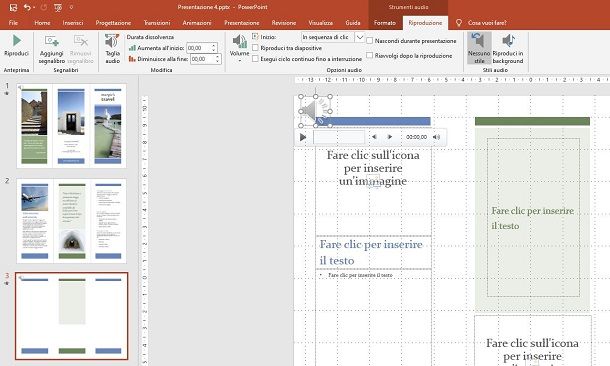 Come inserire audio su presentazione PowerPoint