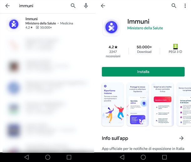 Download app Immuni Android