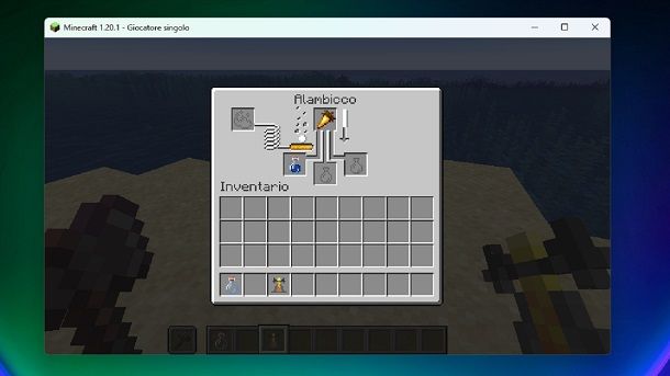 Creare Pozione di visione notturna Minecraft Java