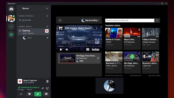 Come guardare YouTube insieme Discord