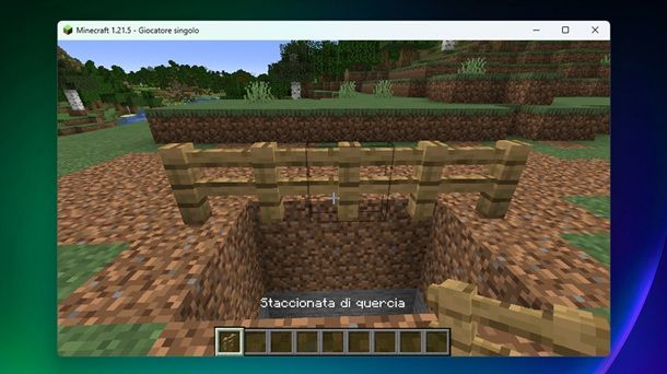 Staccionate di quercia Minecraft