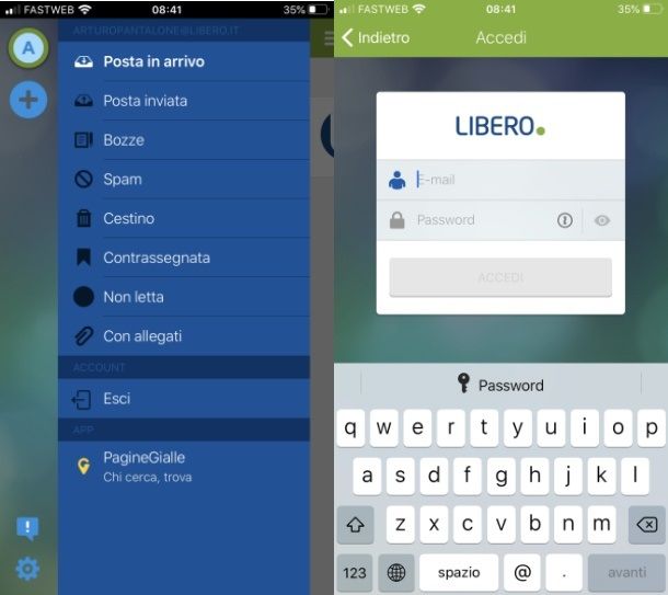 Libero Mail app