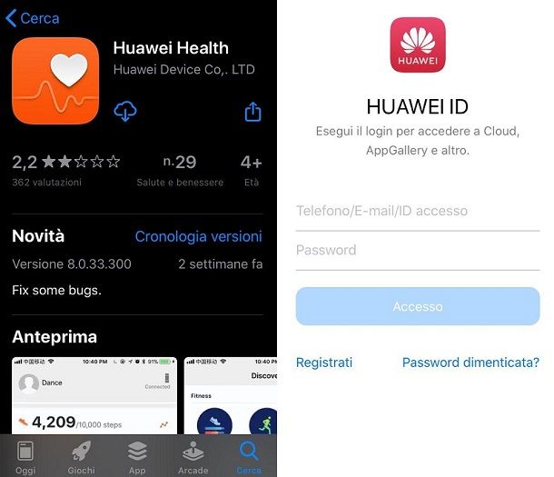 Huawei Health iPhone