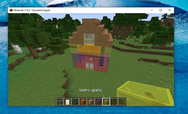 Casa vetro colorata Minecraft